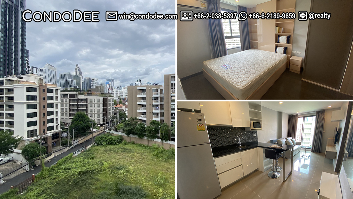 This Sukhumvit apartment with 1 bedroom is available in Bangkok at Mirage Sukhumvit 27 condominium near BTS Asoke in Bangkok CBD
