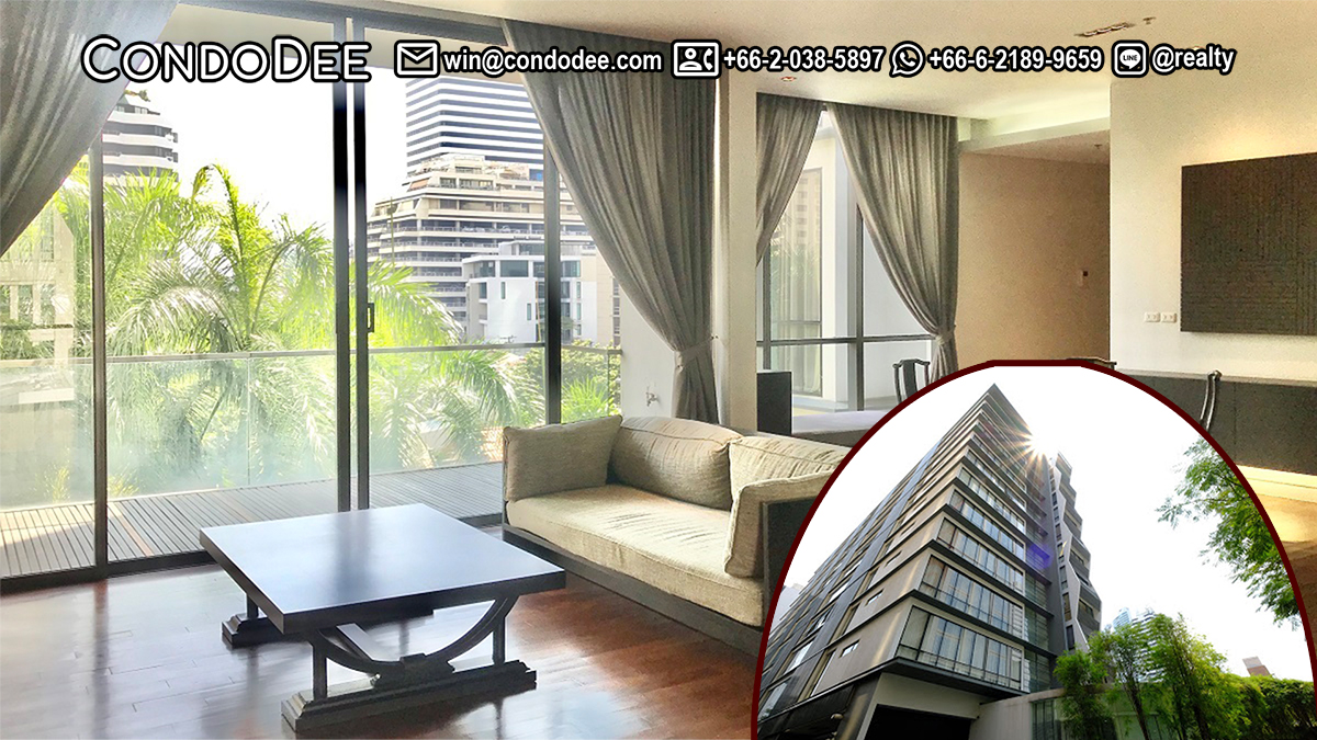 This Sukhumvit apartment in a luxury condominium in Bangkok is available now for sale at Domus condominium near BTS Asoke