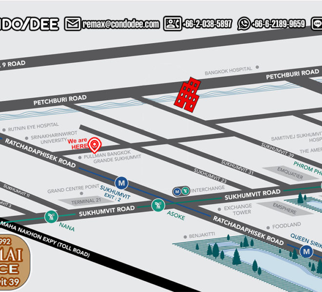Supalai Place Sukhumvit 39 condo sale map