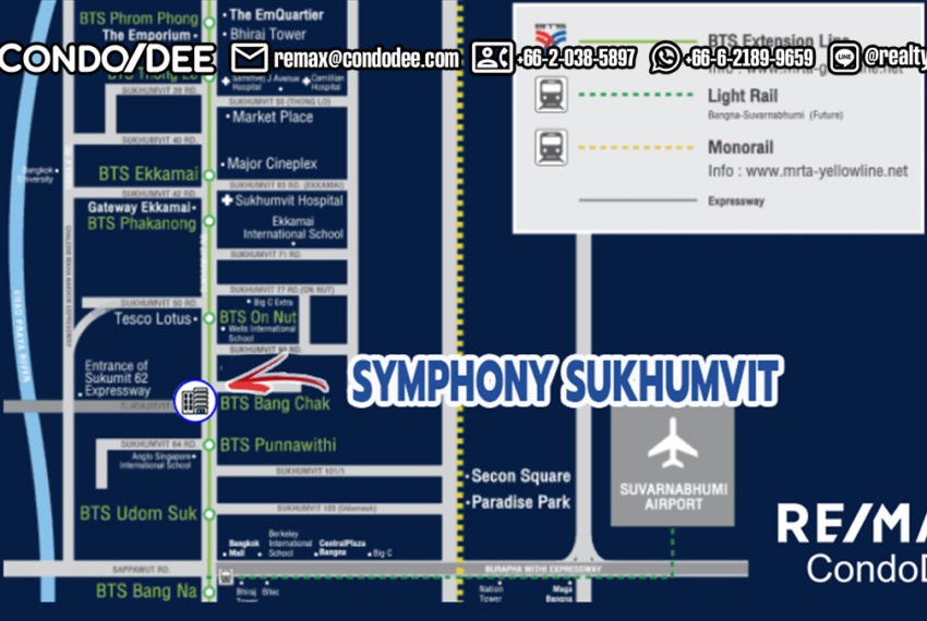 Symphony Sukhumvit condo - map