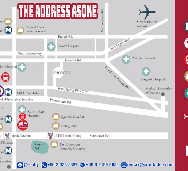 The-Address-Asoke---map