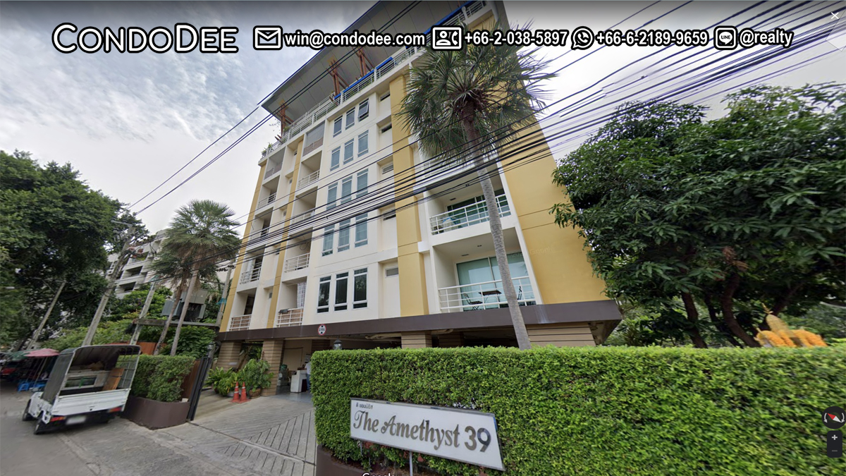 The Amethyst Sukhumvit 39 Phrom Phong condo for sale near BTS Phrom Phong was built in 2008.