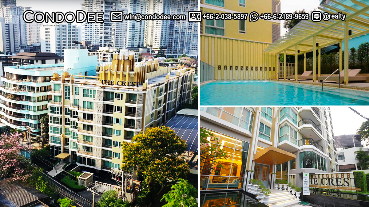 The Crest Sukhumvit 24 condo for sale in Bangkok near BTS Phrom Phong was built in 2013 by SC Asset