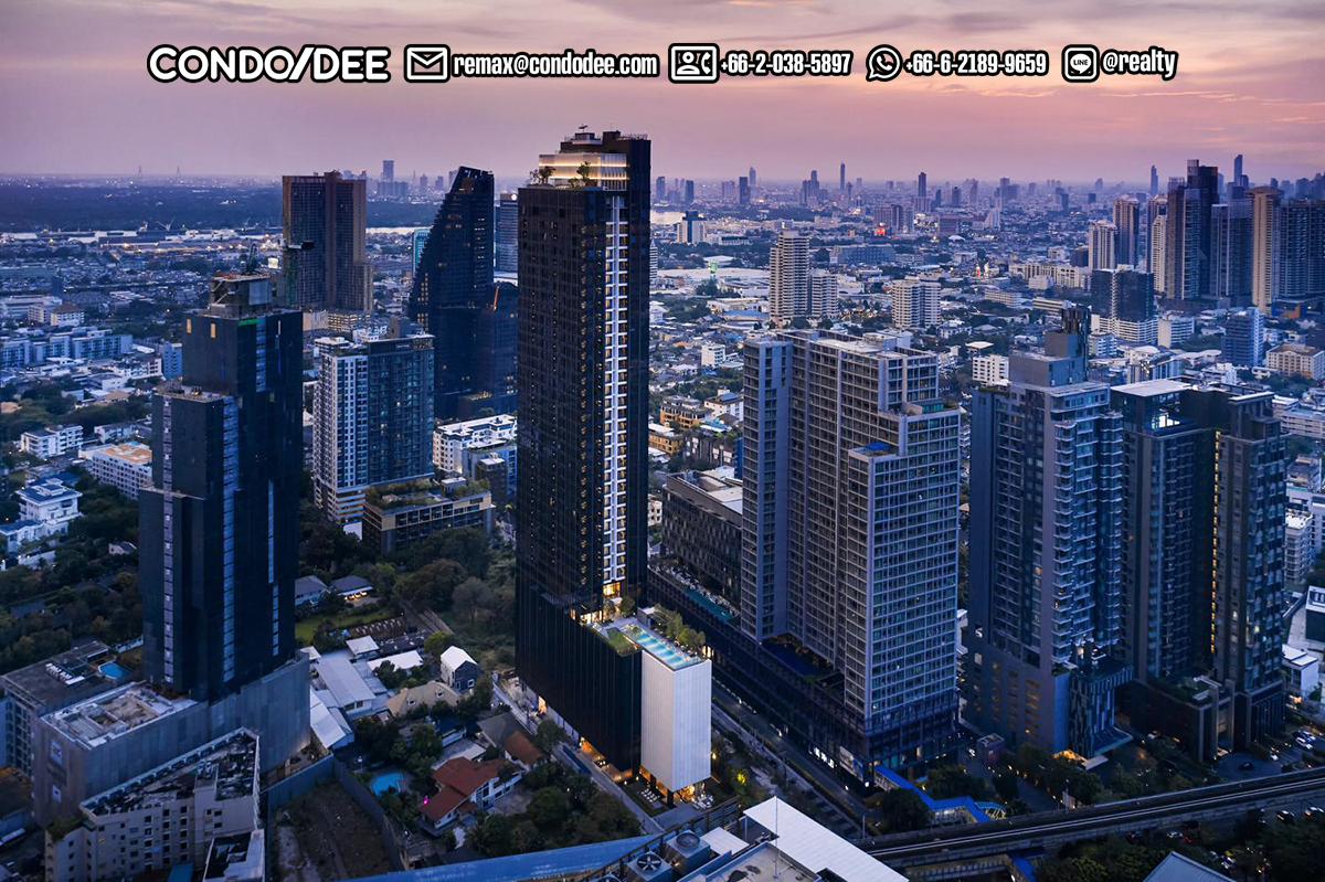 The Esse Sukhumvit 36 Thonglor luxury condo for sale near BTS Thonglor was developed by Singha Estate in 2022.