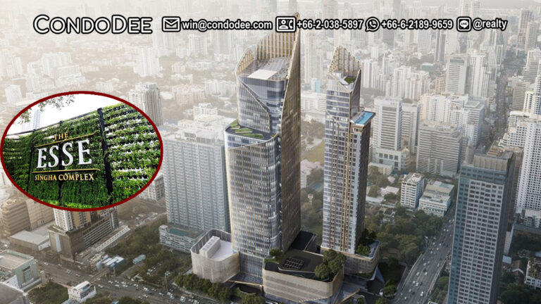 The Esse at Singha Complex condo for sale in Asoke is a luxury real estate in Asoke that was built in 202o by Singha Estate.