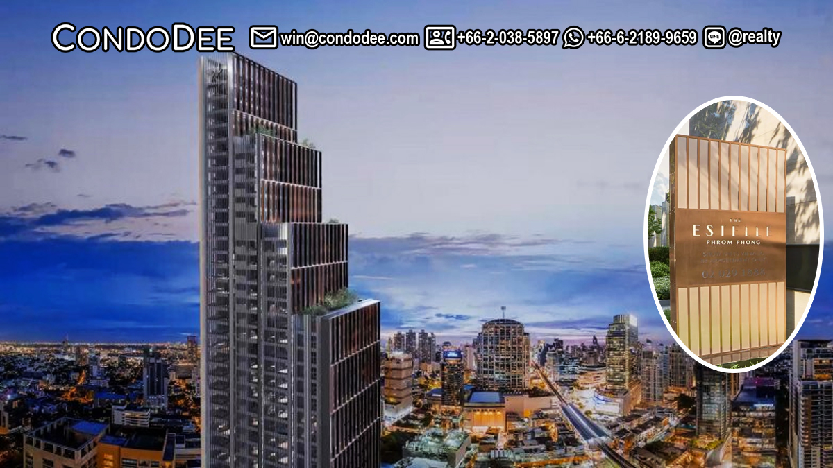 The Estelle Phrom Phong Sukhumvit luxury condo for sale in Bangkok CBD was built by Raimon Land PCL in 2022
