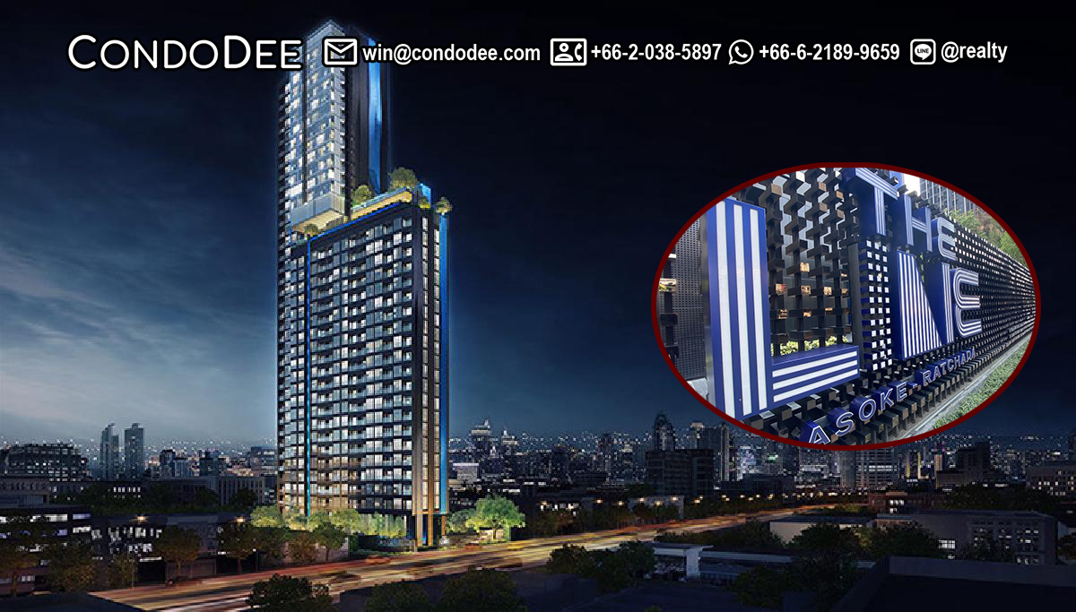 The Line Asoke Ratchada Rama 9 is a condo for sale that was built by Sansiri in 2019.