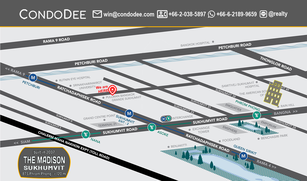 The Madison Condominium at Sukhumvit 41 Near BTS Phrom Phong
