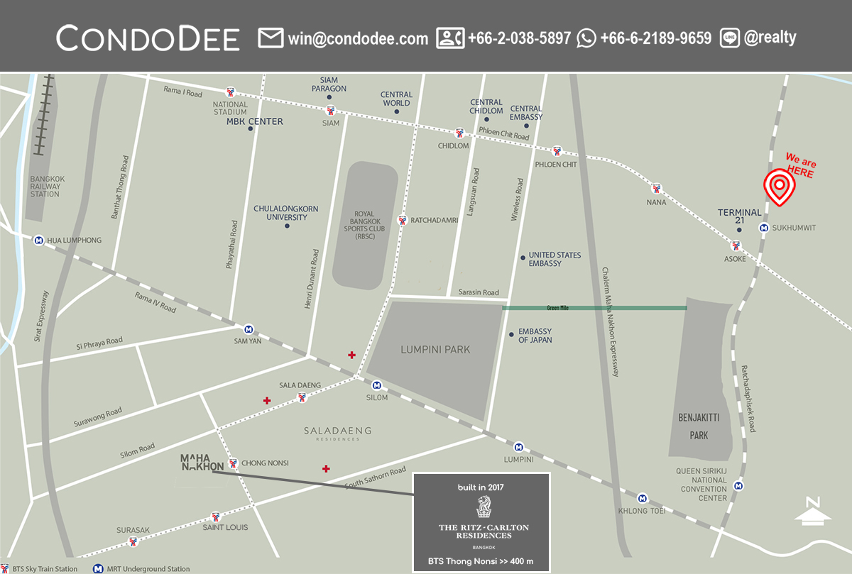 The Ritz-Carlton condo for sale is a luxury residence at MahaNakhon