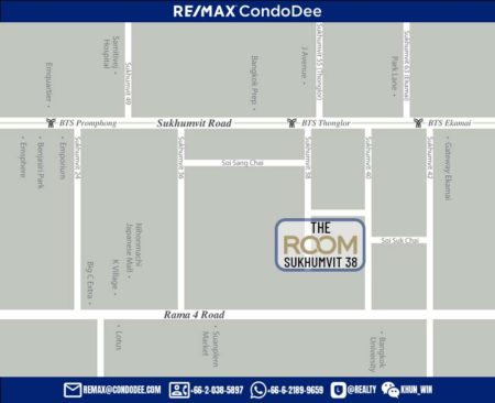 The Room Sukhumvit 38 Condo Sale - map