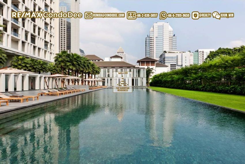 The Sukhothai Residences Luxury condo sale Bangkok - pool