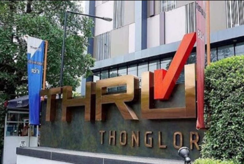 Thru Thonglor condo sale Bangkok - sign
