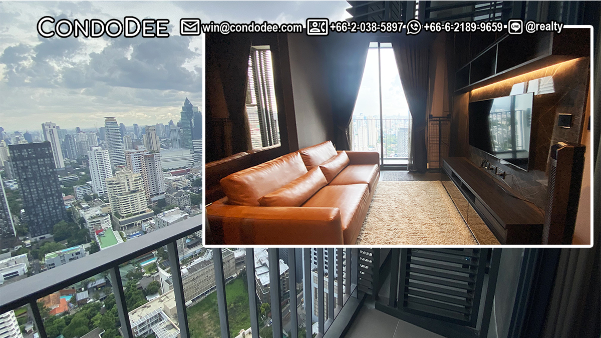 This top-floor condo on Sukhumvit 23 is available now in the Edge luxury condominium that was built by Sansiri PCL in Bangkok CBD