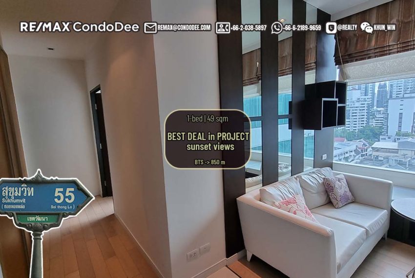 Bangkok condo for sale in Thonglor - 1 bedroom - mid-floor - Best Deal in Eight Thonglor Residence