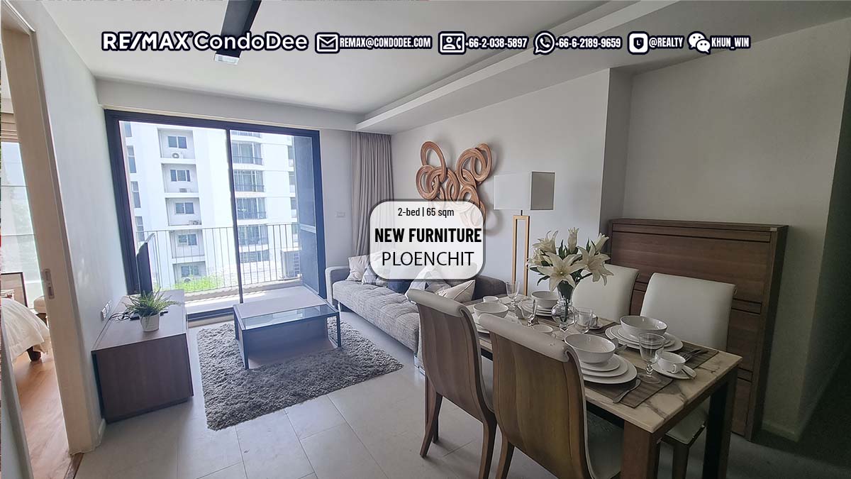 Bangkok condo near BTS Ploenchit is available for sale with 2 bedrooms in  The Nest Ploenchit
