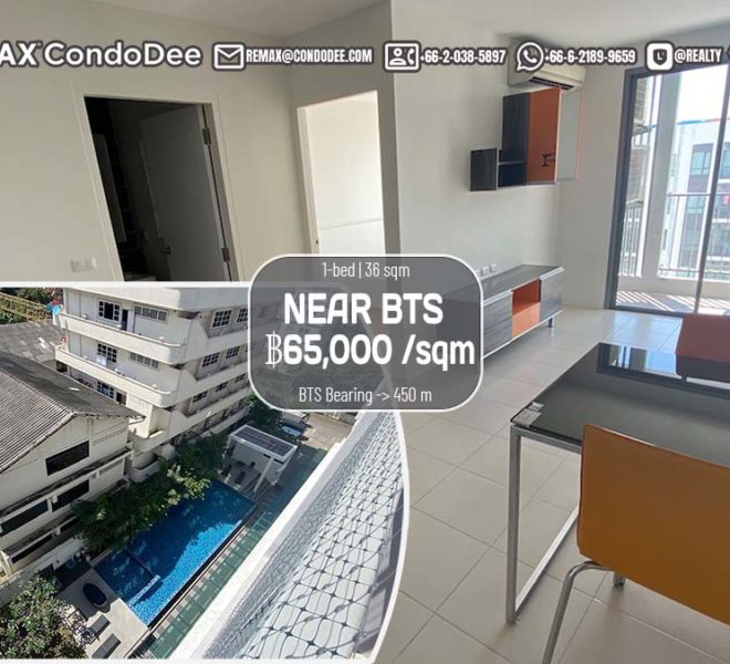 Cheap apartment in Bangkok near BTS for sale - pool view - Voque Place Sukhumvit 107