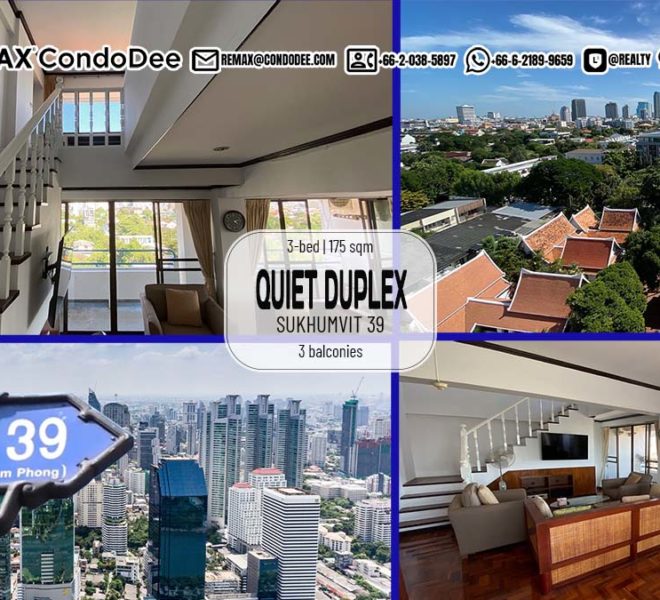 Bangkok Condo Duplex Sale Sukhumvit 39