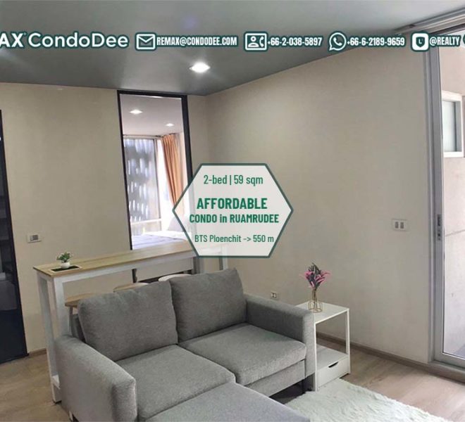 Affordable condo for sale in Ruamrudee Bangkok - 2-bedroom - The Temp0
