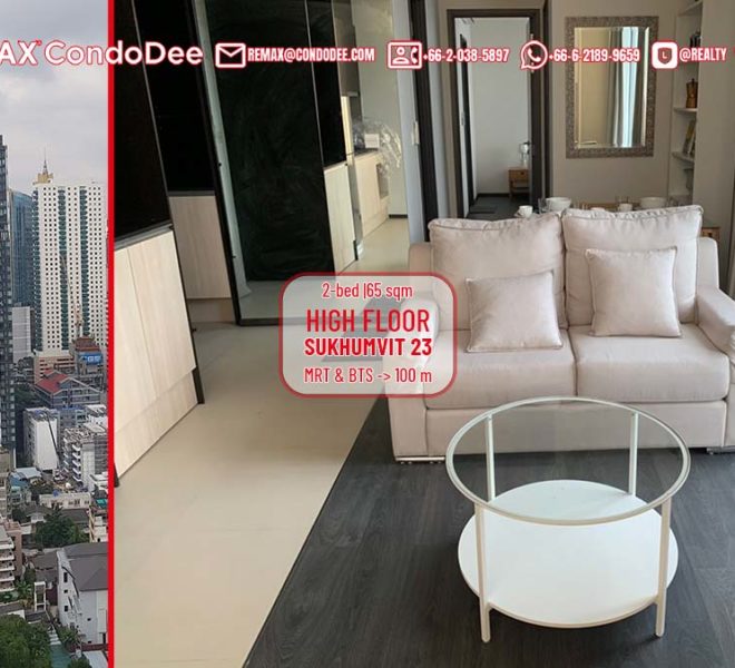 2-bedroom Bangkok condo for sale - high floor - Edge Sukhumvit 23
