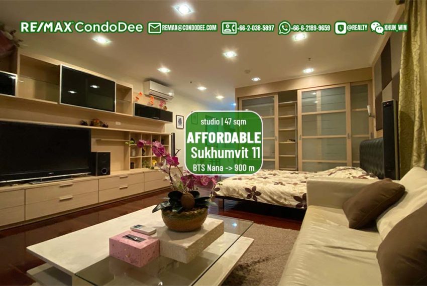 Cheap apartment near Bumrungrad Hospital for sale - 1-bedroom - Sukhumvit City Resort condo in Soi 11