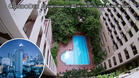 Saranjai Mansion Bangkok condo for sale near Nana BTS on Sukhumvit Soi 6 was built in 1992