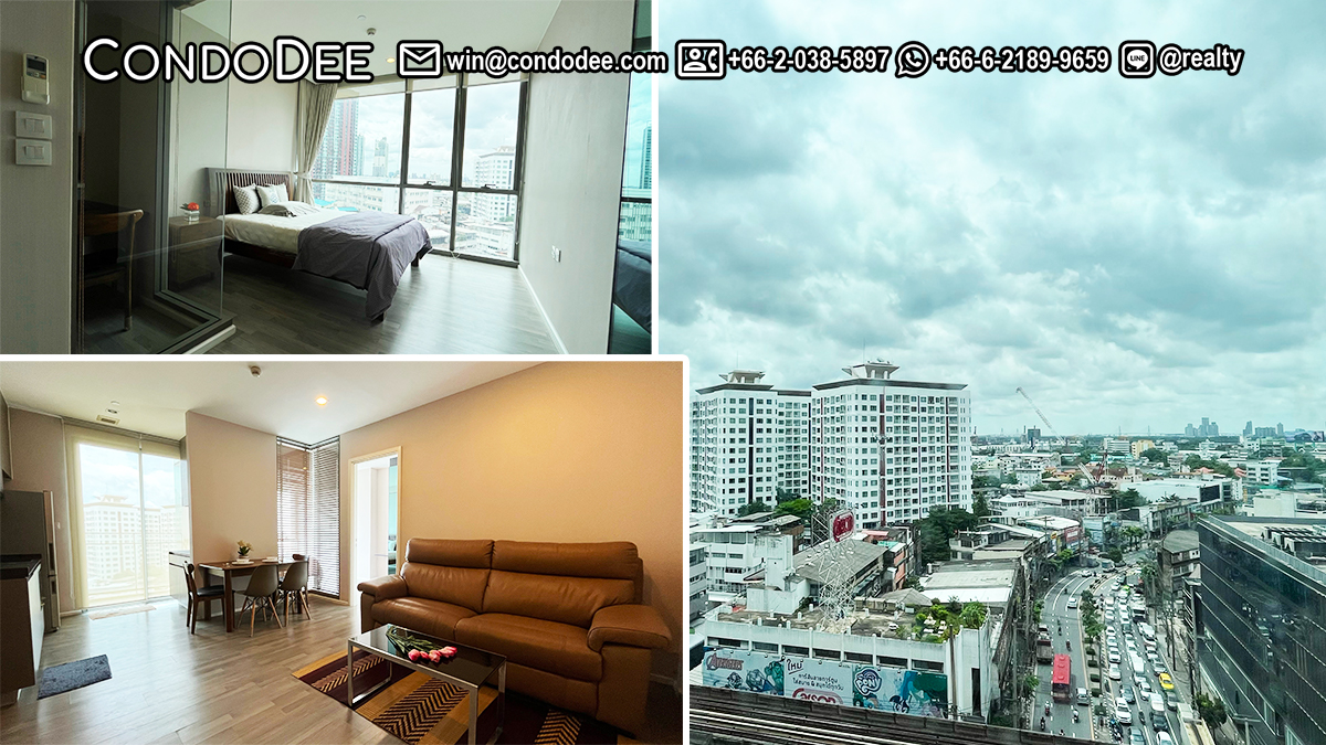 This well-maintained condo near BTS Phra Khanong is available now in the luxury The Room Sukhumvit 69 condominium on Sukhumvit Road in Bangkok CBD