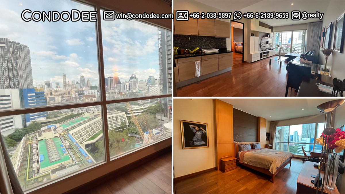 This well-maintained condo near BTS Chidlom is available now for sale at a very good price in a popular The Address Chidlom condominium in Bangkok CBD
