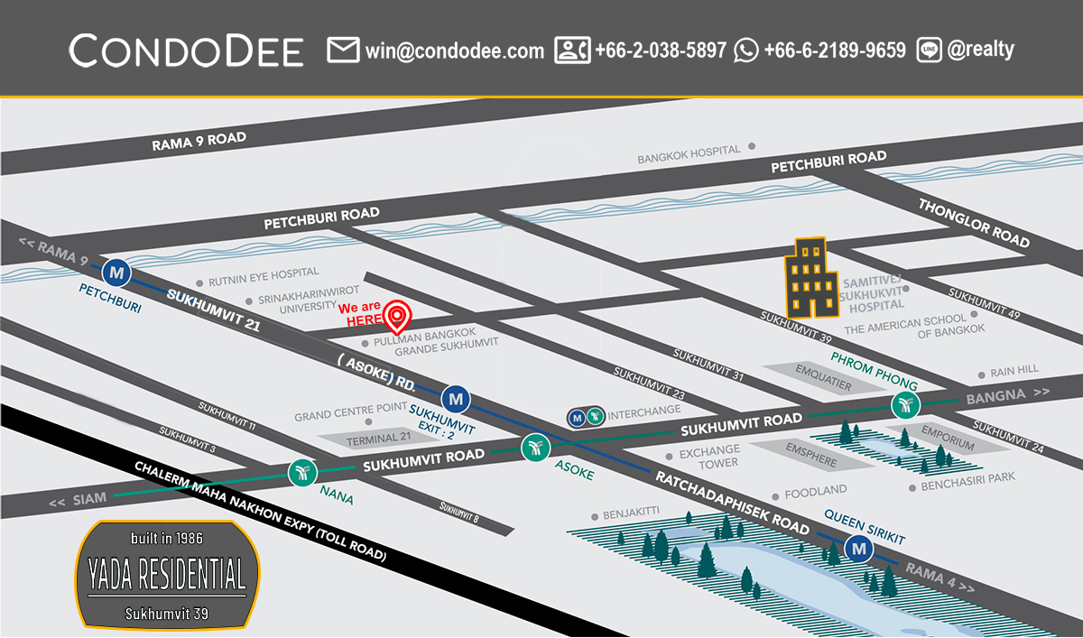 Yada Residential Sukhumvit 39 Cheap Condo for Sale in Bangkok CBD