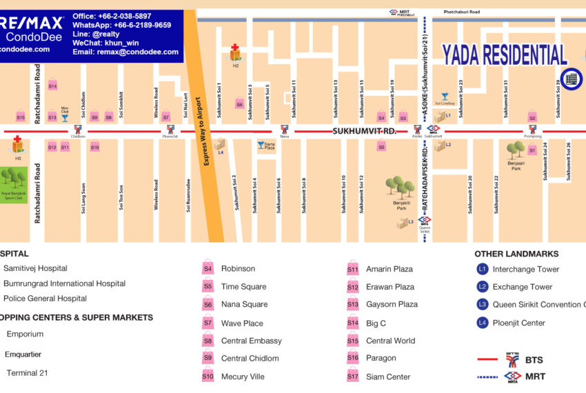 Yada Residential condo - map