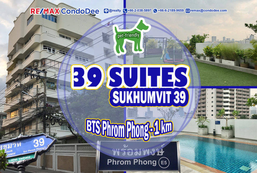 39 Suites Bangkok Pet-Friendly Condo in Sukhumvit 39 near Samitivej Sukhumvit Hospital