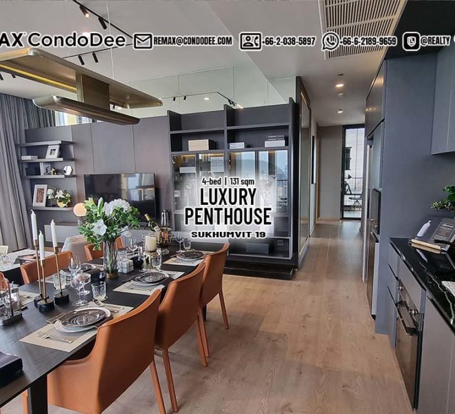 New Luxury Bangkok Penthouse - 3-Bedroom - FOREIGN QUOTA - Amazing View - Noble Be 19 Condominium Near BTS Asoke