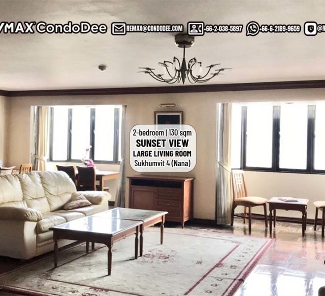 Sunset view condo in Nana for sale - 2-bedroom - 2 balconies - Omni Tower