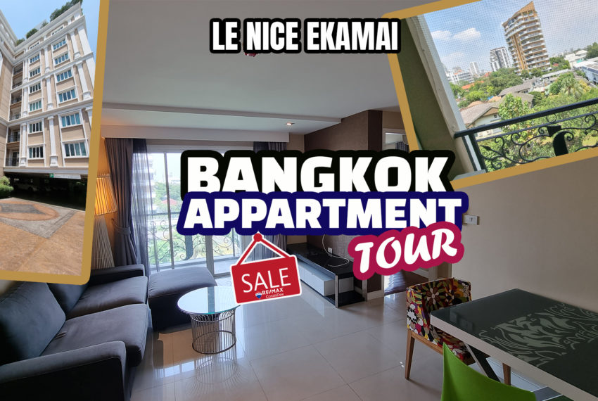 Bangkok apartment in Ekkamai for sale - 2-bedroom - corner unit - Le Nice