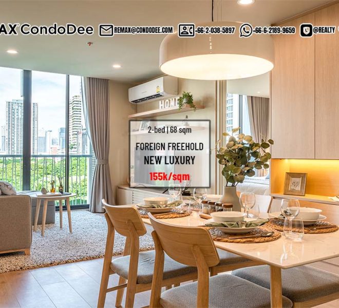 New furnished condo only 155k per sqm - 2-bedroom - last 4 units - Noble Sukhumvit 19