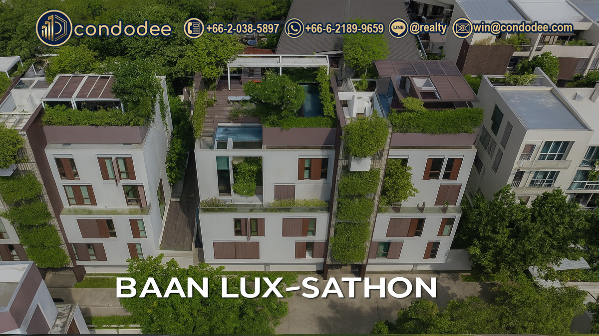 Baan Lux – Sathon condo front elevation | คอนโดบ้านลักซ์ สาทร ด้านหน้า