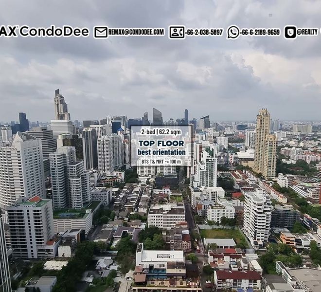 The best condo for sale on the top floor & best orientation is available now at Edge Sukhumvit 23.