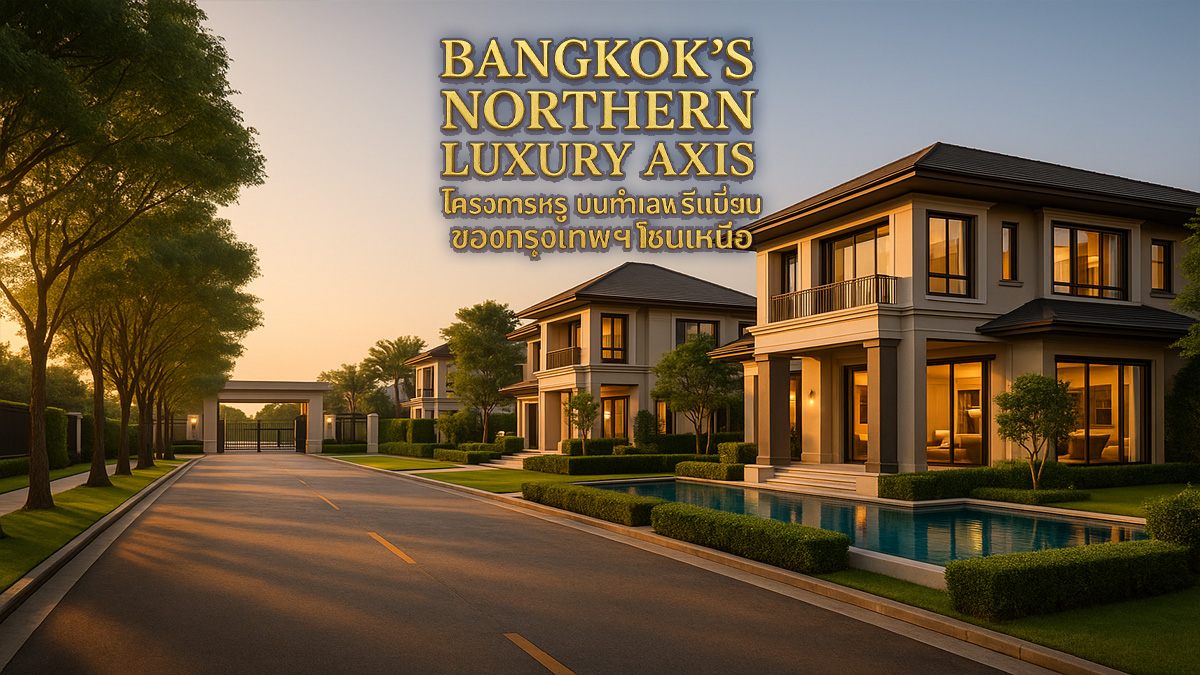 Modern luxury gated community with detached houses and private pools in Bangkok’s northern suburbs Ramintra–Kaset Nawamin | หมู่บ้านหรูสมัยใหม่ บ้านเดี่ยวพร้อมสระว่ายน้ำ ในโซนรามอินทรา–เกษตรนวมินทร์ กรุงเทพฯ