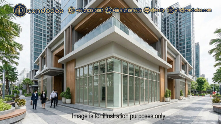 Foreign freehold commercial unit for sale in Rama 9 New CBD Bangkok