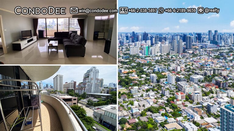 This condo with a 270-degree view of Prompong is available now in Supalai Place Sukhumvit 39 condominium in Bangkok CBD