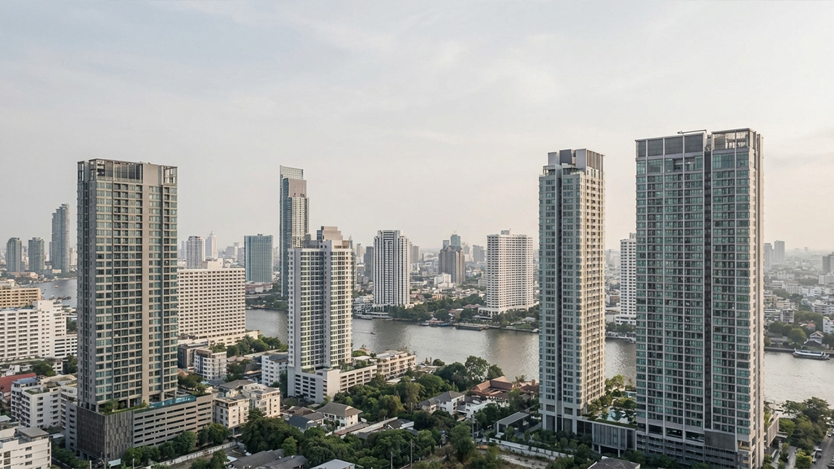Bangkok skyline representing professional condominium market guidance | เส้นขอบฟ้ากรุงเทพที่สื่อถึงคำแนะนำด้านตลาดคอนโดอย่างมืออาชีพ