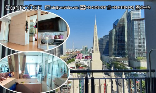 This 1-bedroom condo is located in Bangkok's most business center and it's available now for sale in a popular luxurious The Address Asoke condominium near MRT Phetchaburi and Makkasan Airport Link stations