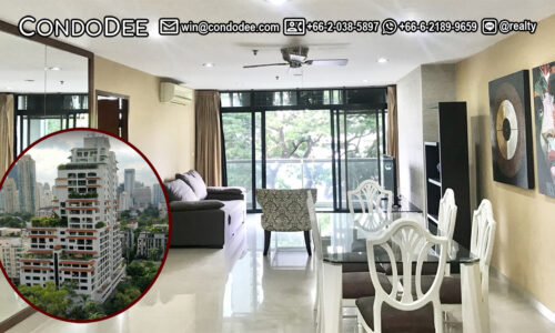 This 2-bedroom Bangkok condo is available on a low floor at Baan Prompong Sukhumvit 39