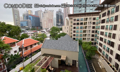 This 2-bedroom condo on Sukhumvit 26 is available now in Condolette Dwell condominium in a quiet area near BTS Phrom Phong