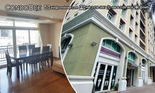 A 3-bedroom apartment in Asoke is available now in Wattana Suite Sukhumvit 15 condominium near BTS Asoke in Bangkok CBD