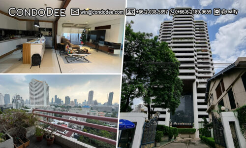 This 3-bedroom condo is located on Sukhumvit 43 in a popular Richmond Palace condominium near BTS Phrom Phong