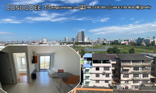 This affordable Bangkok condo near BTS Bearing and St. Andrews International school is available now
