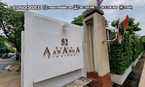 Baan Ananda Sukhumvit 61 condo sale - sign