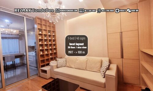 Bangkok condo for rent in Asoke near MRT - 1-bedroom - best layout - The Address Asoke