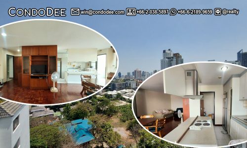 This large condo in Prompong is a bright property available now in a popular D.S. Tower 2 Sukhumvit 31 condominium in Bangkok CBD