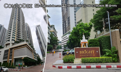 Bright Sukhumvit 24 Phrom Phong luxury Bangkok condo for sale in Bangkok is located only a short walk from BTS Phrom Phong and Emporium shopping center